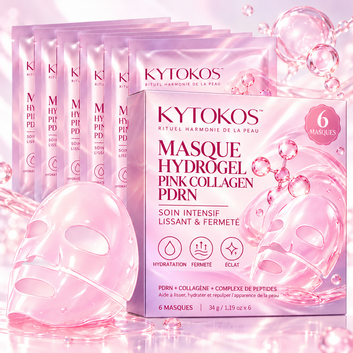 KYTOKOS – Masque Hydrogel Pink Collagen PDRN