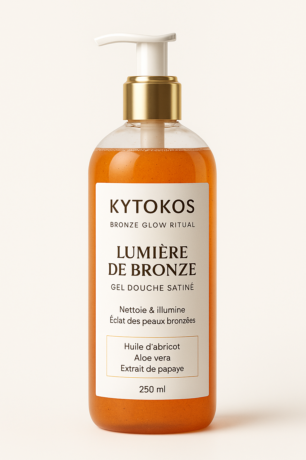 Lumière de bronze: Gel douche satiné