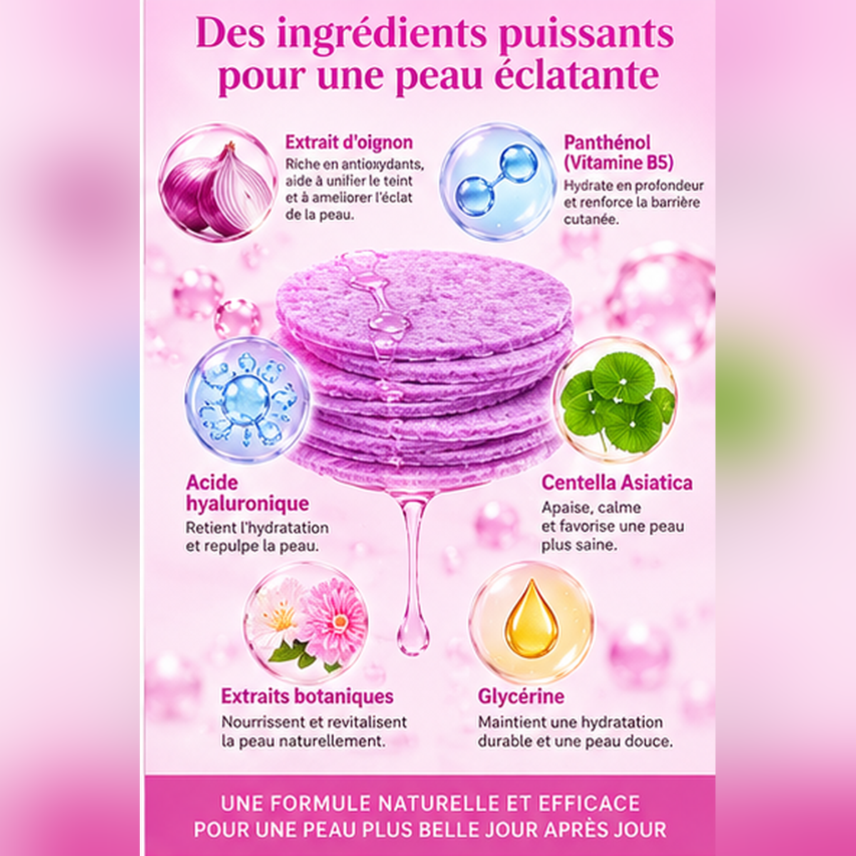 Pads hydratant éclat