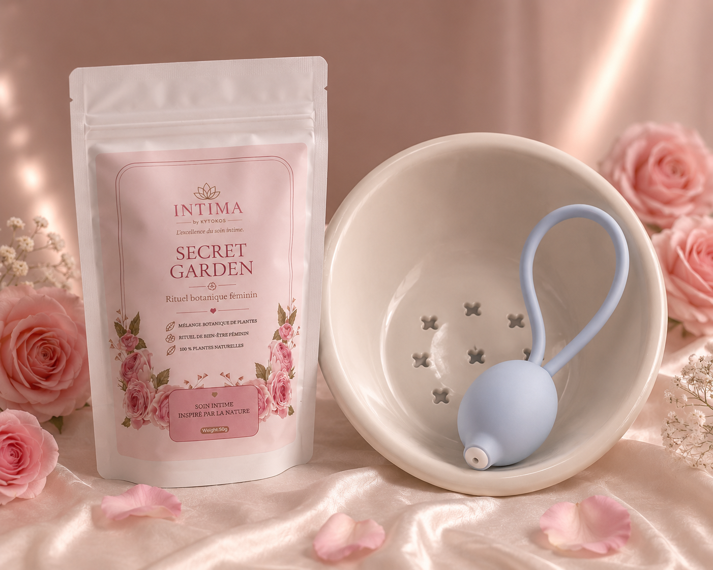 DUO BAIN INTIME SECRET GARDEN™ + ASSIETTE INTIMA™