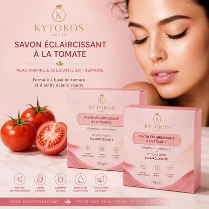 Savon éclaircissant à la tomate